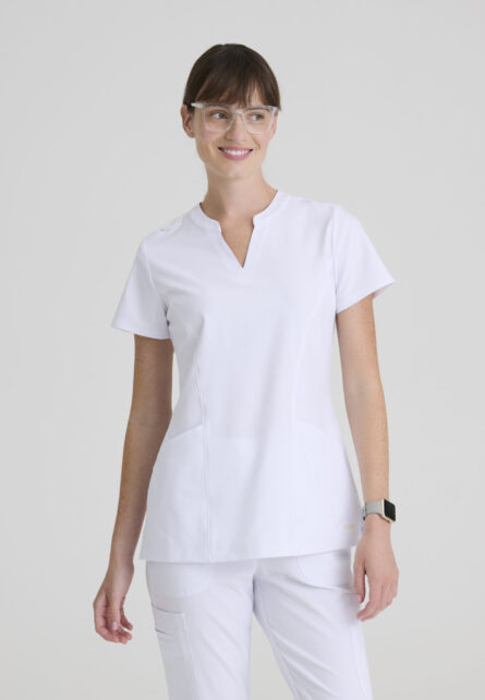 Grey's Anatomy Evolve Women's 2 Pocket Banded Notched Neck Top - Image 23
