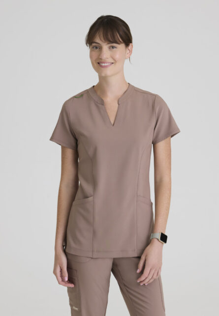 Grey's Anatomy Evolve Women's 2 Pocket Banded Notched Neck Top - Image 11