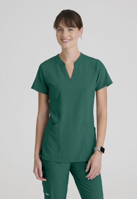 Grey's Anatomy Evolve Women's 2 Pocket Banded Notched Neck Top - Image 15