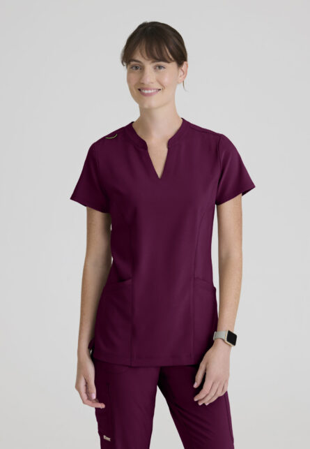 Grey's Anatomy Evolve Women's 2 Pocket Banded Notched Neck Top - Image 25
