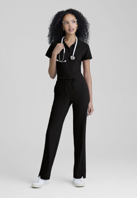 Grey's Anatomy Evolve Women's 4-Pocket Lapover Placket Collar Top - Image 5
