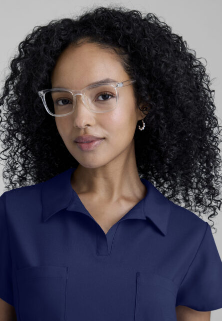 Grey's Anatomy Evolve Women's 4-Pocket Lapover Placket Collar Top - Image 7