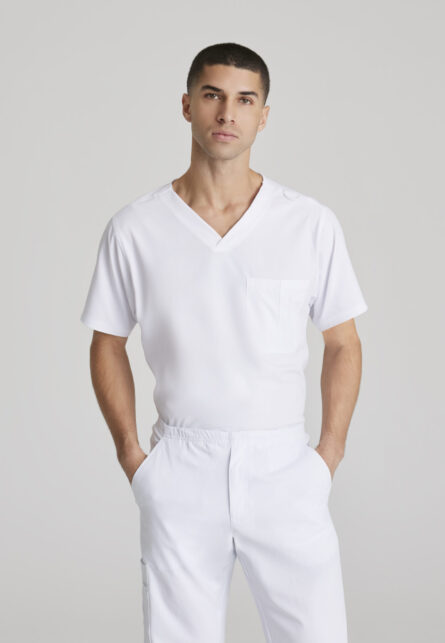 Skechers™ by Barco Men’s V-Neck Cargo Pocket Scrub Top