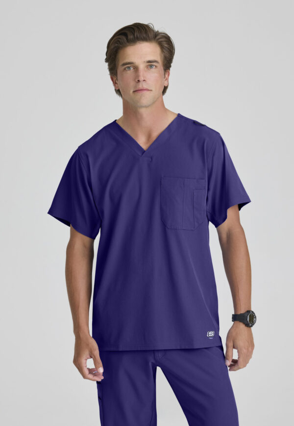 Skechers™ by Barco Men’s V-Neck Cargo Pocket Scrub Top
