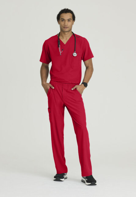 Skechers™ by Barco Men’s V-Neck Cargo Pocket Scrub Top