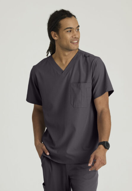 Skechers™ by Barco Men’s V-Neck Cargo Pocket Scrub Top