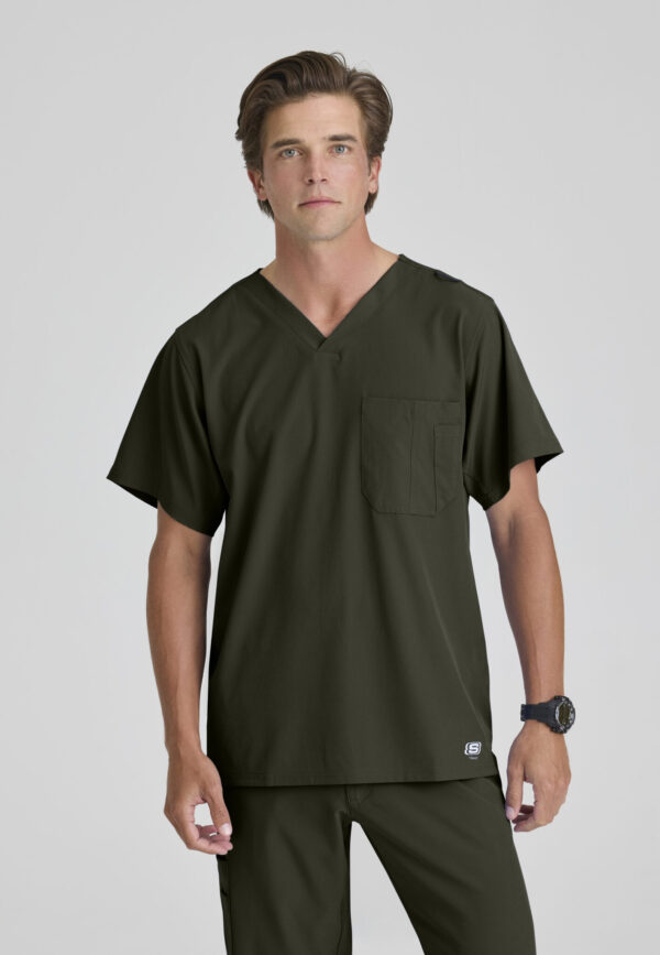 Skechers™ by Barco Men’s V-Neck Cargo Pocket Scrub Top