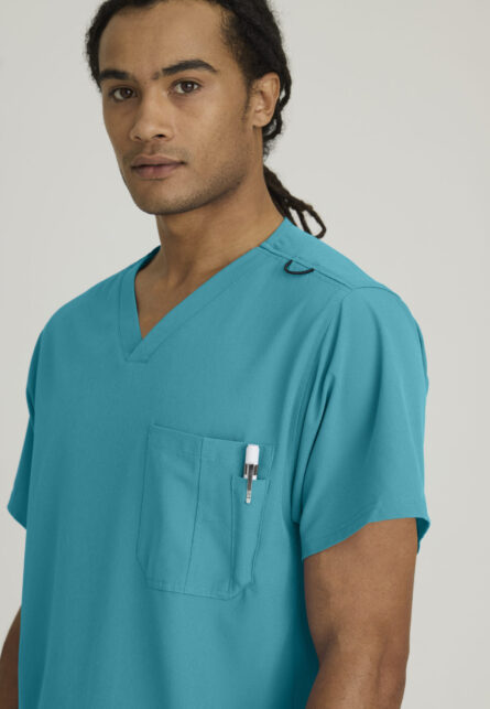 Skechers™ by Barco Men’s V-Neck Cargo Pocket Scrub Top