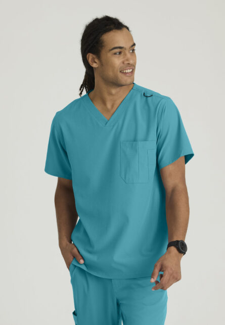 Skechers™ by Barco Men’s V-Neck Cargo Pocket Scrub Top