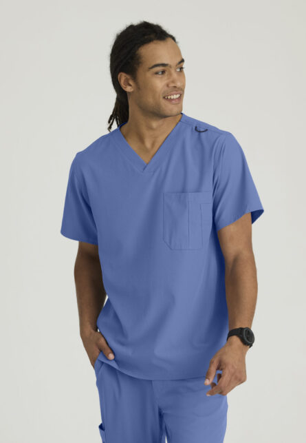 Skechers™ by Barco Men’s V-Neck Cargo Pocket Scrub Top