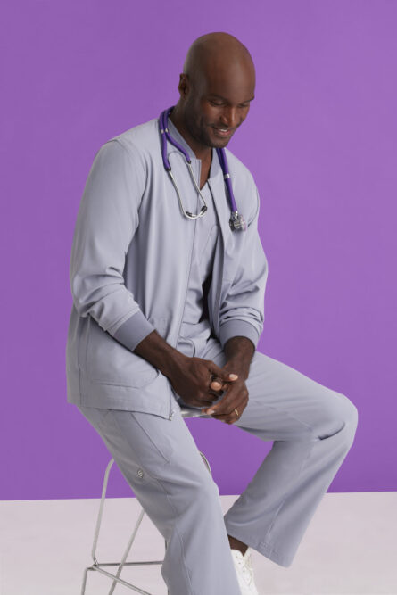 Skechers™ by Barco Men’s V-Neck Cargo Pocket Scrub Top
