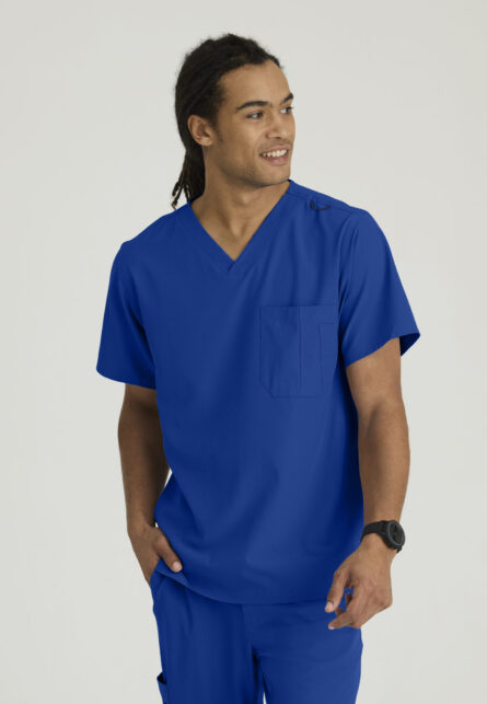 Skechers™ by Barco Men’s V-Neck Cargo Pocket Scrub Top