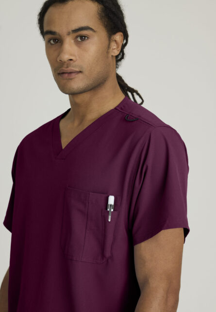 Skechers™ by Barco Men’s V-Neck Cargo Pocket Scrub Top