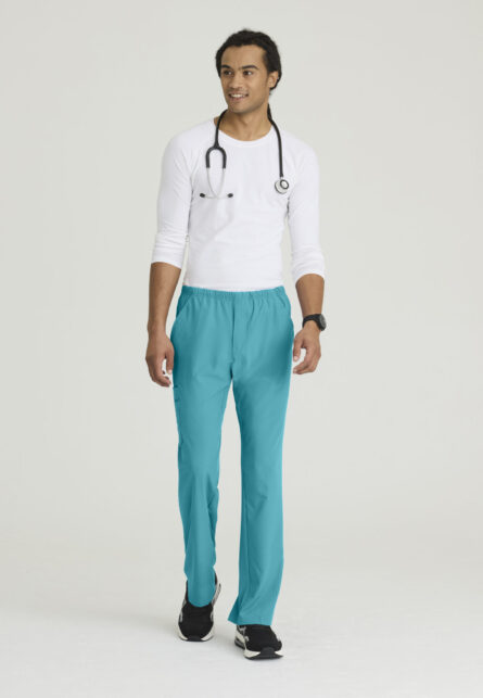 Skechers™ by Barco Men’s Cargo Scrub Pant with Drawstring Elastic Waistband