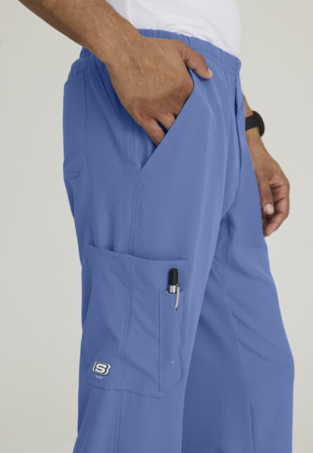Skechers™ by Barco Men’s Cargo Scrub Pant with Drawstring Elastic Waistband