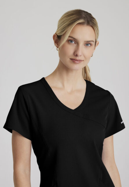 Skechers™ by Barco Women’s 3 Pocket Mock-Wrap V-Neck Scrub Top