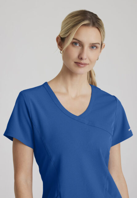 Skechers™ by Barco Women’s 3 Pocket Mock-Wrap V-Neck Scrub Top