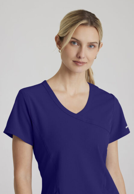 Skechers™ by Barco Women’s 3 Pocket Mock-Wrap V-Neck Scrub Top