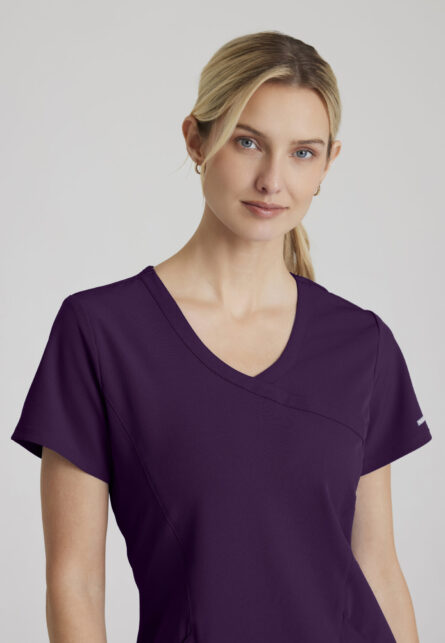 Skechers™ by Barco Women’s 3 Pocket Mock-Wrap V-Neck Scrub Top