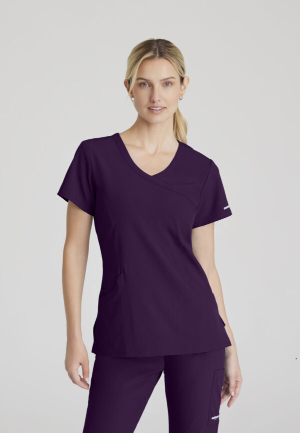 Skechers™ by Barco Women’s 3 Pocket Mock-Wrap V-Neck Scrub Top