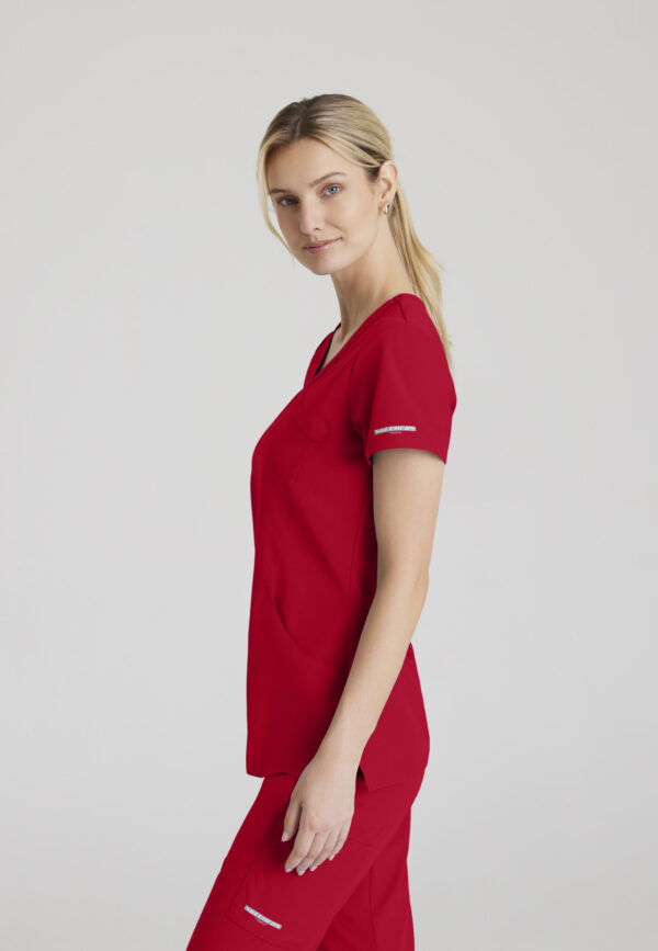 Skechers™ by Barco Women’s 3 Pocket Mock-Wrap V-Neck Scrub Top