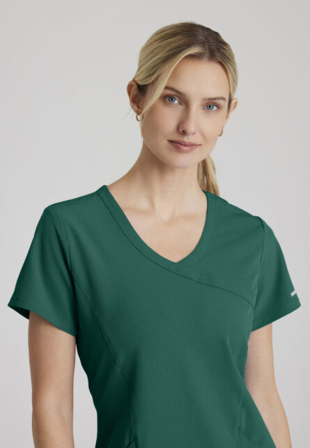 Skechers™ by Barco Women’s 3 Pocket Mock-Wrap V-Neck Scrub Top