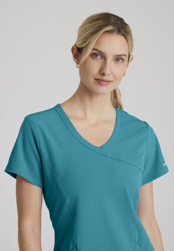 Skechers™ by Barco Women’s 3 Pocket Mock-Wrap V-Neck Scrub Top
