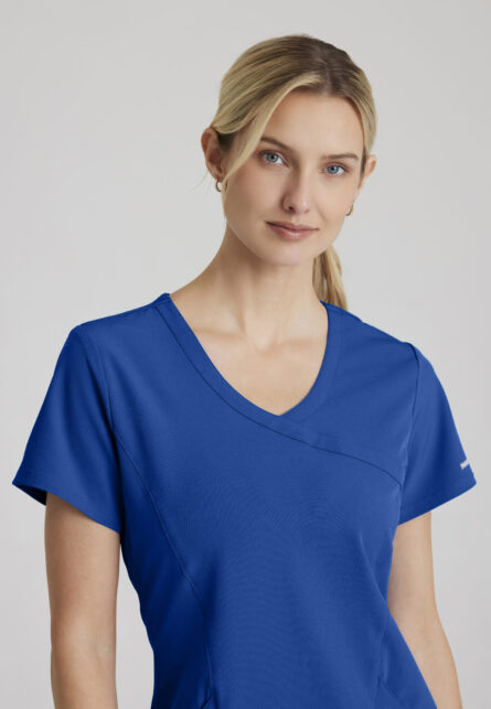 Skechers™ by Barco Women’s 3 Pocket Mock-Wrap V-Neck Scrub Top