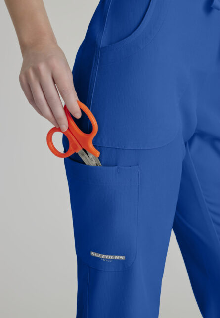 Skechers™ by Barco Women's Cargo Scrub Pant with Drawstring Elastic Waistband - Image 24