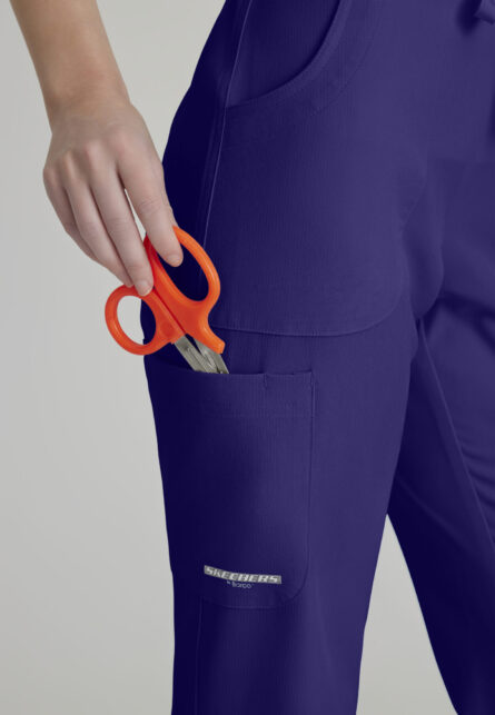 Skechers™ by Barco Women's Cargo Scrub Pant with Drawstring Elastic Waistband - Image 20