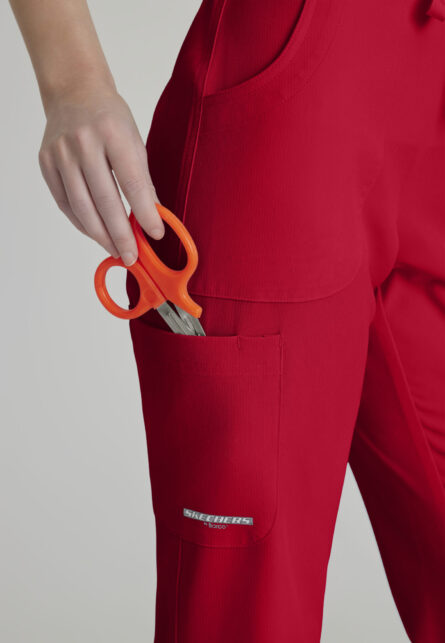 Skechers™ by Barco Women's Cargo Scrub Pant with Drawstring Elastic Waistband - Image 34