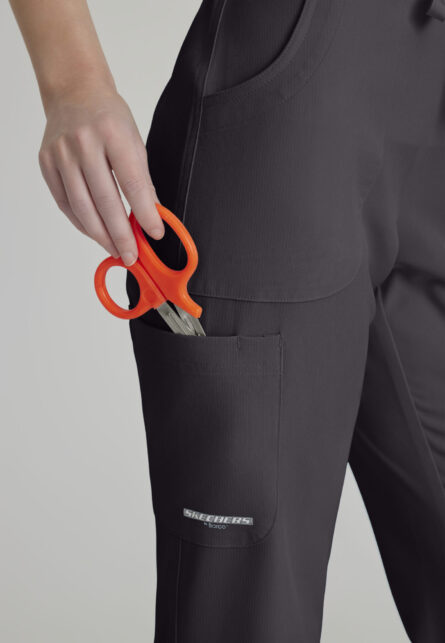 Skechers™ by Barco Women's Cargo Scrub Pant with Drawstring Elastic Waistband - Image 30