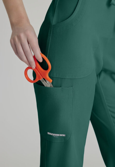 Skechers™ by Barco Women's Cargo Scrub Pant with Drawstring Elastic Waistband - Image 14