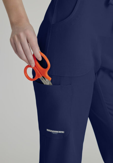 Skechers™ by Barco Women's Cargo Scrub Pant with Drawstring Elastic Waistband - Image 18