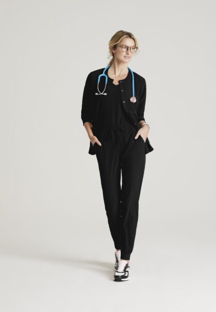 Skechers™ by Barco Women’s 2 Pocket Warm-Up Scrub Jacket With Eco-Friendly Stretch Fabric