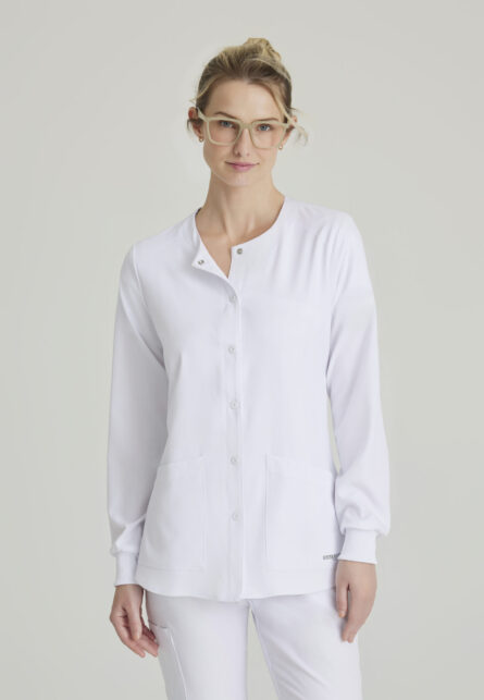 Skechers™ by Barco Women’s 2 Pocket Warm-Up Scrub Jacket With Eco-Friendly Stretch Fabric