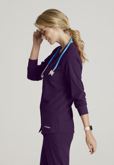 Skechers™ by Barco Women’s 2 Pocket Warm-Up Scrub Jacket With Eco-Friendly Stretch Fabric