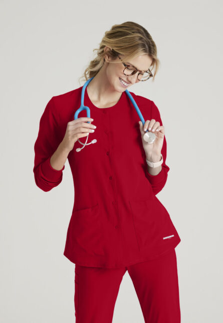 Skechers™ by Barco Women’s 2 Pocket Warm-Up Scrub Jacket With Eco-Friendly Stretch Fabric