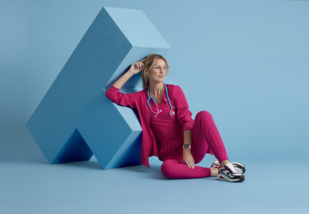 Skechers™ by Barco Women’s 2 Pocket Warm-Up Scrub Jacket With Eco-Friendly Stretch Fabric
