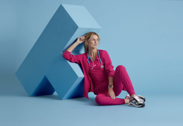 Skechers™ by Barco Women’s 2 Pocket Warm-Up Scrub Jacket With Eco-Friendly Stretch Fabric