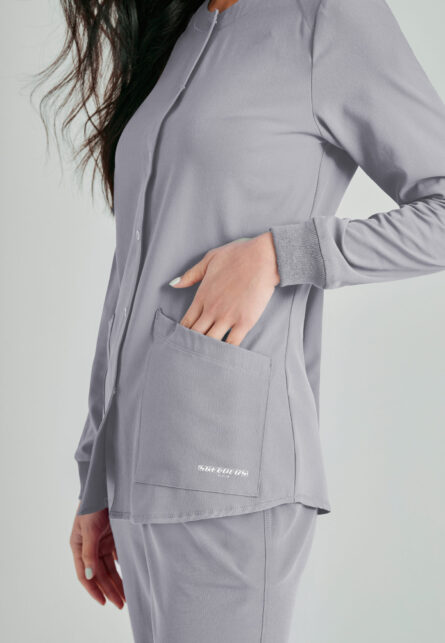 Skechers™ by Barco Women’s 2 Pocket Warm-Up Scrub Jacket With Eco-Friendly Stretch Fabric
