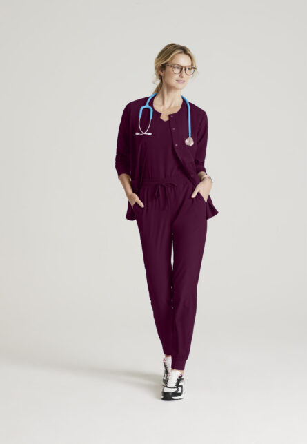 Skechers™ by Barco Women’s 2 Pocket Warm-Up Scrub Jacket With Eco-Friendly Stretch Fabric