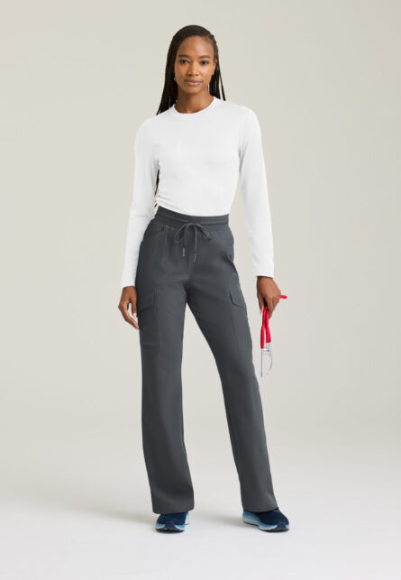 Skechers™ by Barco Women's 1-Pocket Crew Neck Long Sleeve Tee - Image 9