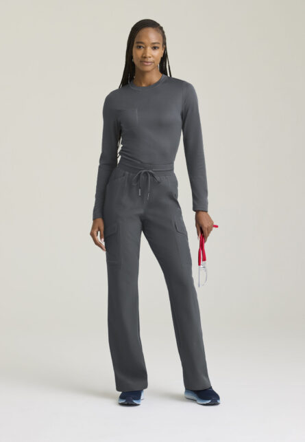 Skechers™ by Barco Women's 1-Pocket Crew Neck Long Sleeve Tee - Image 7