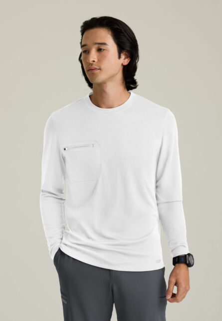 Skechers™ by Barco Men's 1 Pocket Crew Neck Long Sleeve Tee - Image 8
