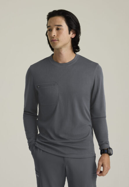 Skechers™ by Barco Men's 1 Pocket Crew Neck Long Sleeve Tee - Image 6
