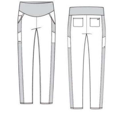 Skechers by Barco Women's 7 Pocket Maternity Straight Leg Pant - Image 3