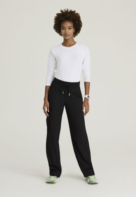 Skechers™ by Barco Ripstop Women's 5 Pocket Shirred Waistband Wide Leg Pant - Image 2