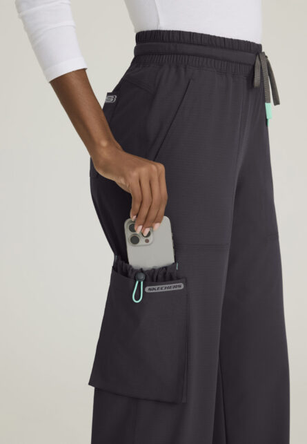 Skechers™ by Barco Ripstop Women's 5 Pocket Shirred Waistband Wide Leg Pant - Image 17