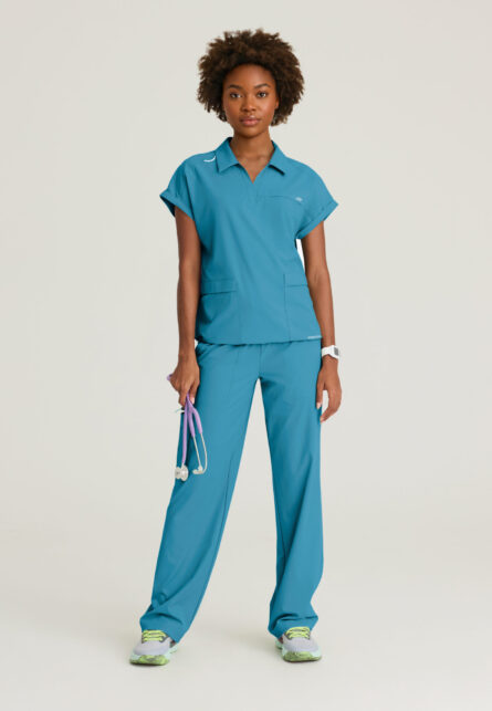 Skechers™ by Barco Ripstop Women's 5 Pocket Shirred Waistband Wide Leg Pant - Image 5